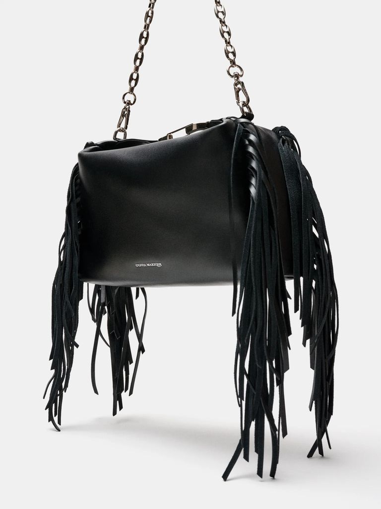 Bolso 'Kenza Medium Flecos' de Olvia Mareque (195 euros).
