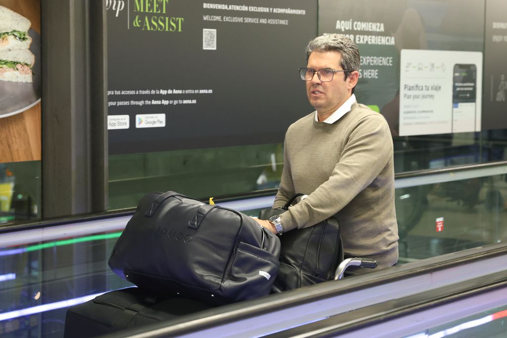 Carlos Alcaraz padre, tras llegar a Madrid