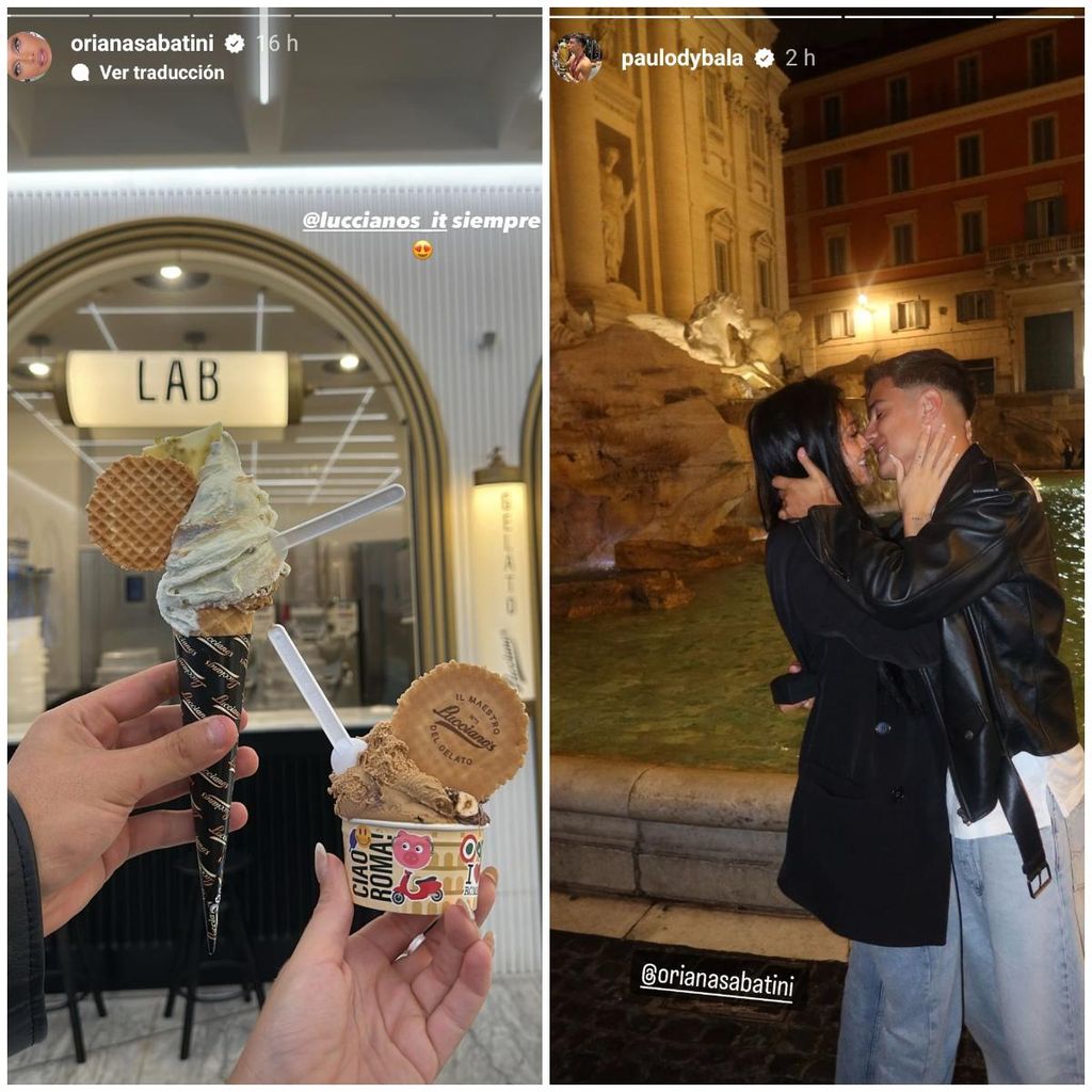 Oriana Sabatini y Paulo Dybala