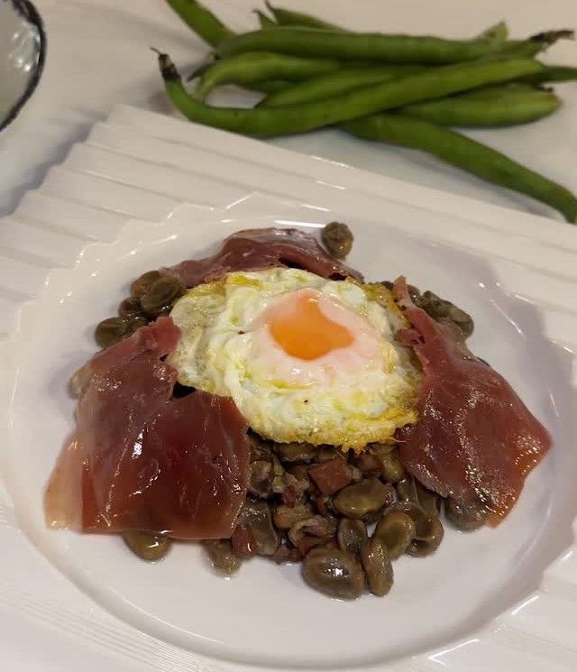Las habas con jamón granaínas de Las Tinajas