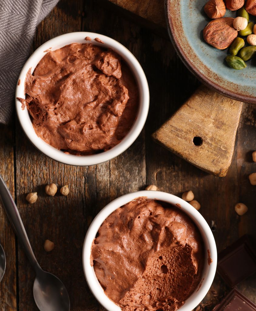 Mousse de chocolate.