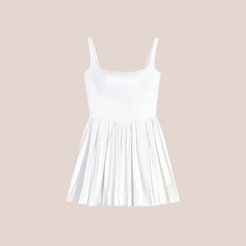 vestido blanco peplum