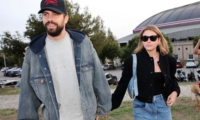 Gerard Piqué y Clara Chía en el concierto de Coldplay
