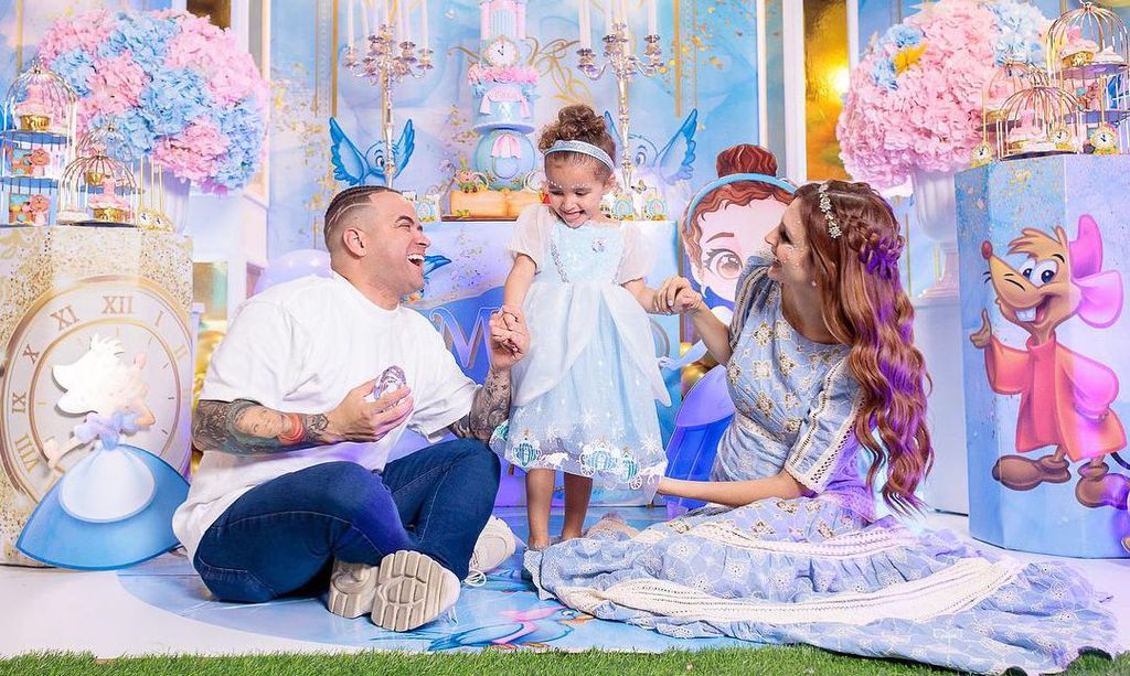 Nacho Mendoza, Melany Mille y su hija Mya