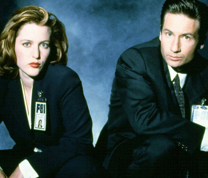  David Duchovny y Gillian Anderson