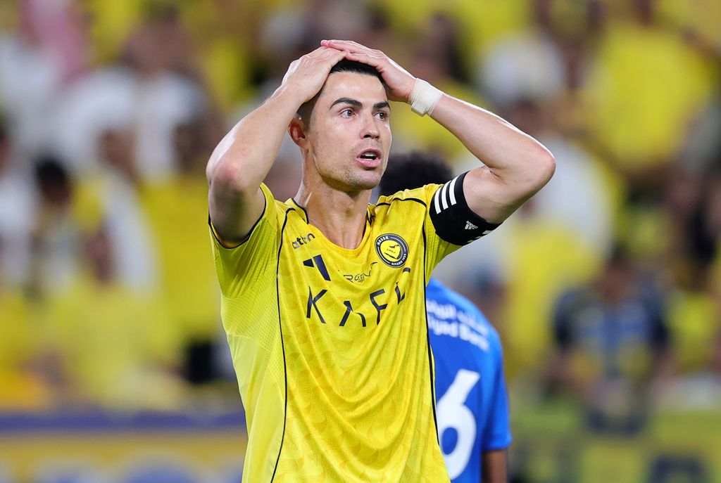 Cristiano Ronaldo en el partido del Al Nassr y Al Hilal en el Al Awwal Park en Riad, Arabia Saudi, el 12 de mayo de 2026