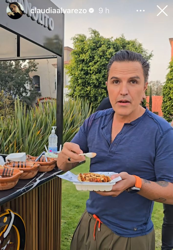 Billy Rovzar en el cumpleaños de su hija Kira