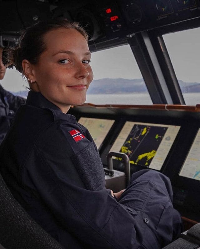 Ingrid de Noruega en las Fuerzas Armadas