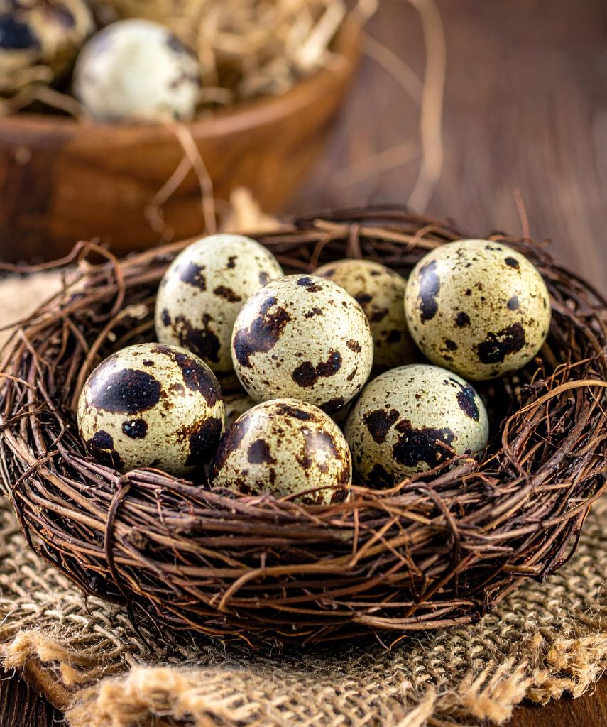 Huevos de codorniz.