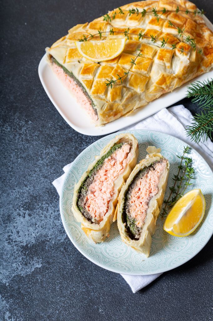 Salmón en hojaldre