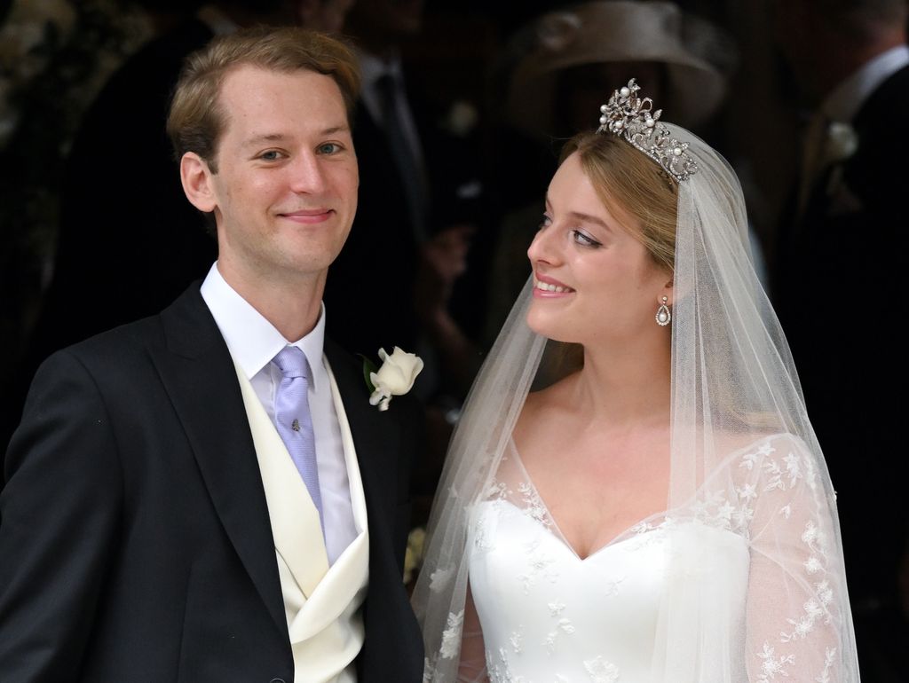 Flora Vesterberg el día de su boda