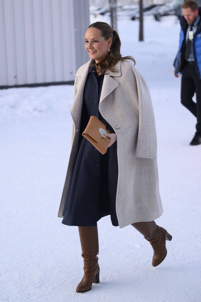 La princesa Ingrid Alexandra de Noruega en su primer viaje oficial a Karasjok.