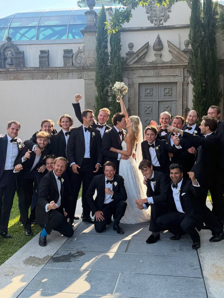 Phoebe Knatchbull en su segunda boda con Leopold Glover