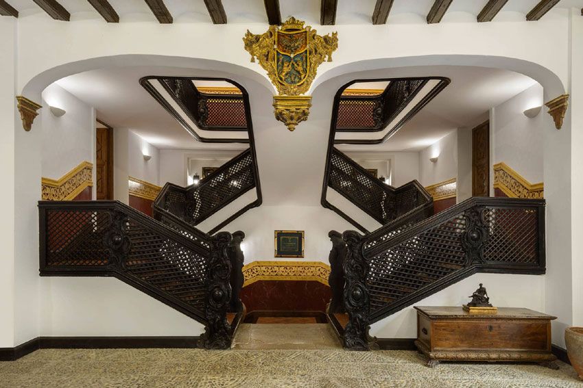 Vista escalera Palacio Matutano-Daudén
