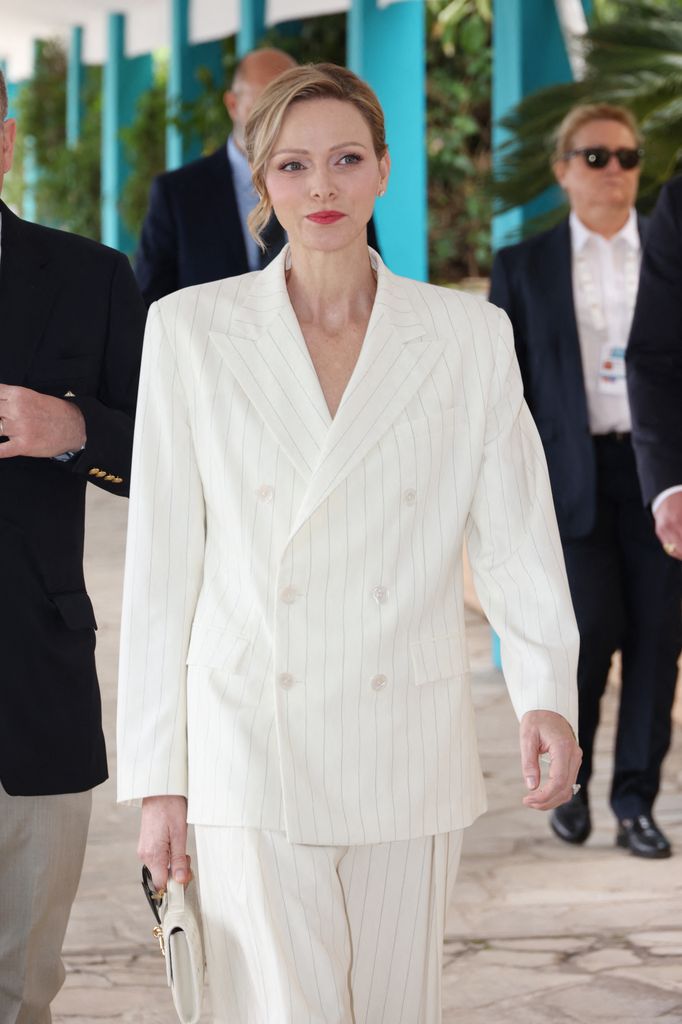 La princesa Charlene en el torneo de tenis Rolex Monte-Carlo Masters, 2026.