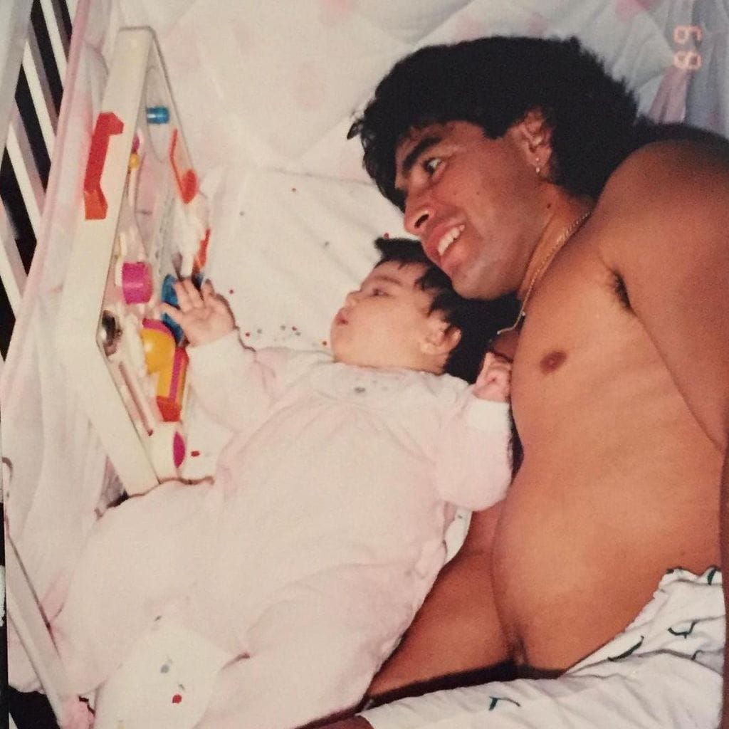 Maradona y su hija Giannina