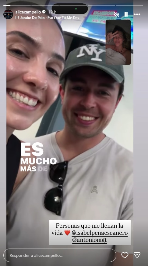 Isabel Peña, amiga de Alice Campello, con su marido Antonio