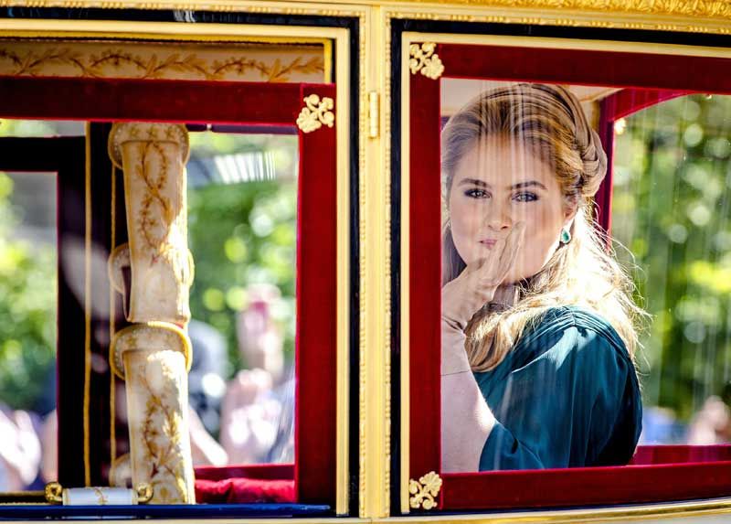 Amalia de Holanda en su debut en el Día del Príncipe