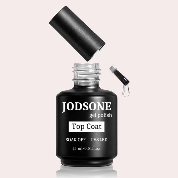 JODSONE 15ML Top Coat Esmalte de Gel Alto Brillo Acabado Larga Duración