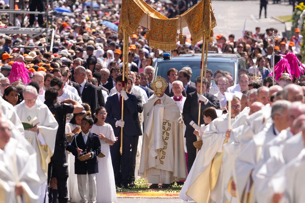 El Papa en la Procesión del Corpus en Madrid