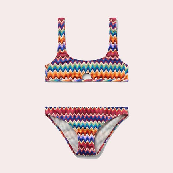 Bikini Dos Piezas de Niña Vibrant Chevron Calzedonia