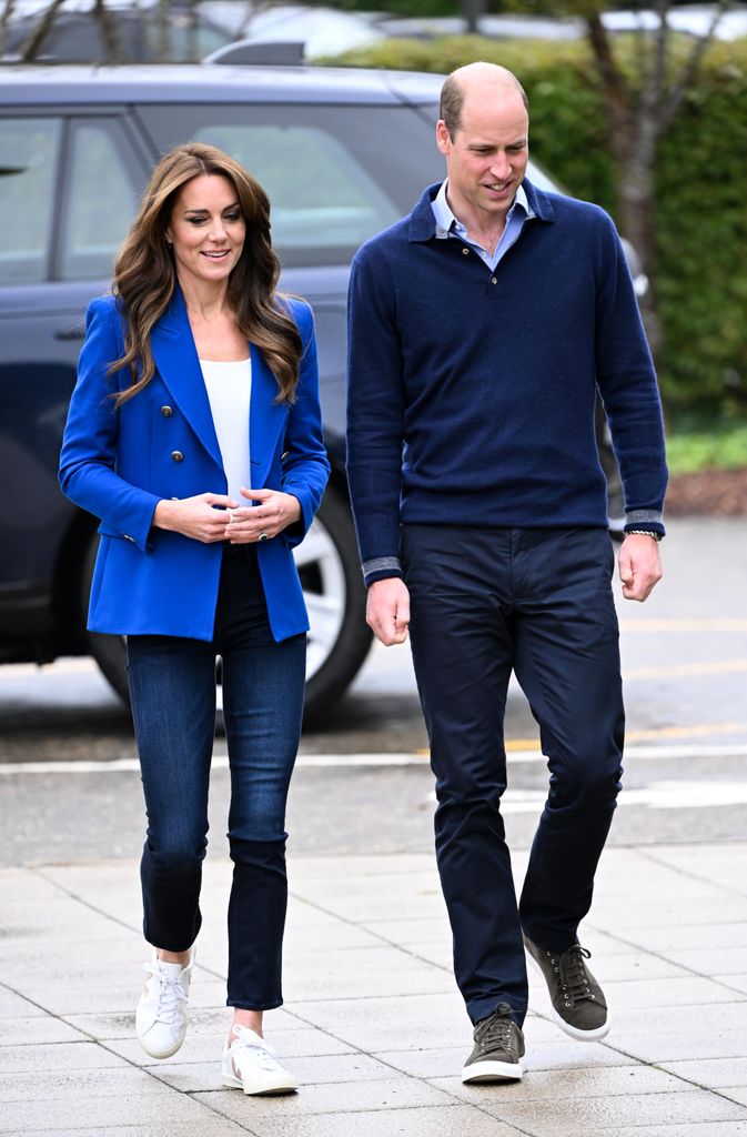 El príncipe Guillermo y Kate Middleton en una visita oficial a Marlow