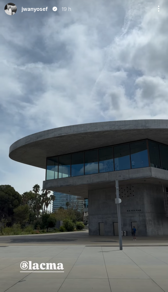 Jwan Yosef llevó a sus hijos al Museo de Arte del Condado de Los Ángeles.