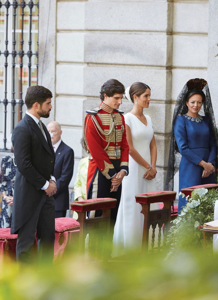 Fernando Palazuelo, imagen en la boda de su hermana Sofía con el duque de Huéscar