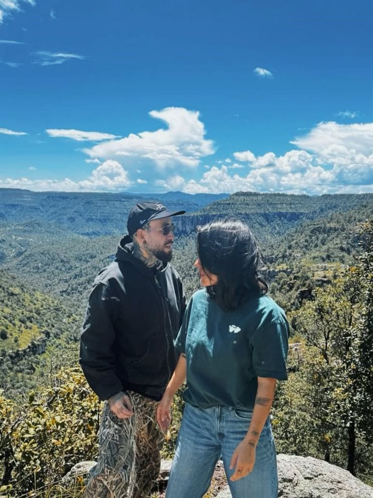 Ana Araujo y su novio Marco Lavin