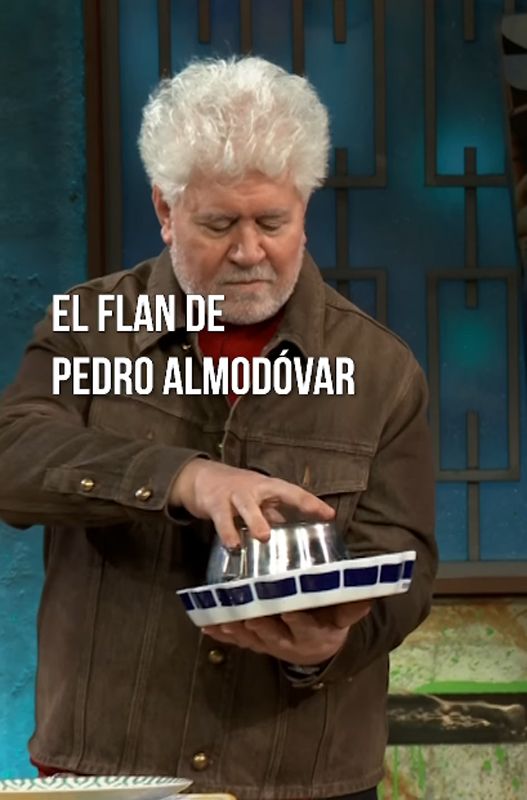 Pedro Almodóvar desmolda el flan de su hermana en La Revuelta.