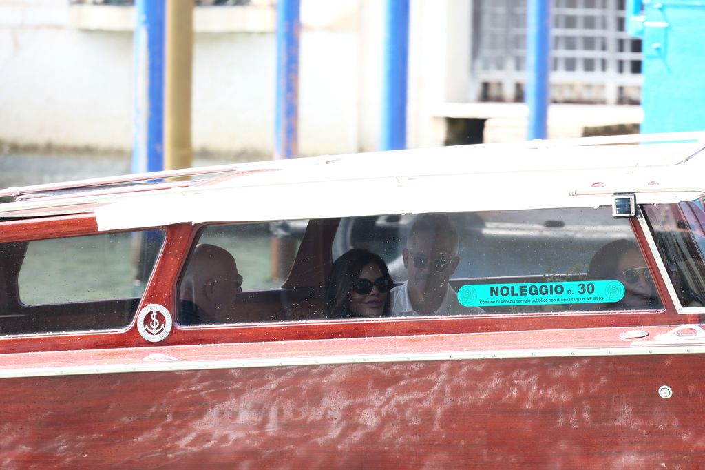 Llegada de Bezos a Venecia antes de su boda
