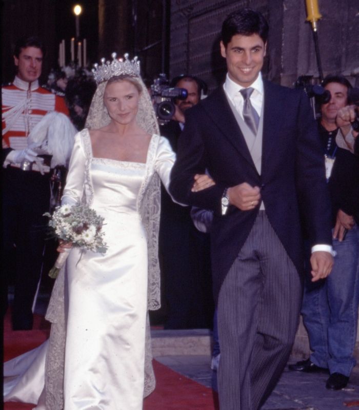 Francisco y Eugenia el día de su boda