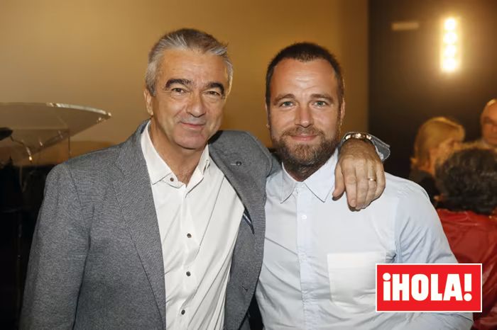 Carles Francino con su hijo mayor, el actor Carles Francino