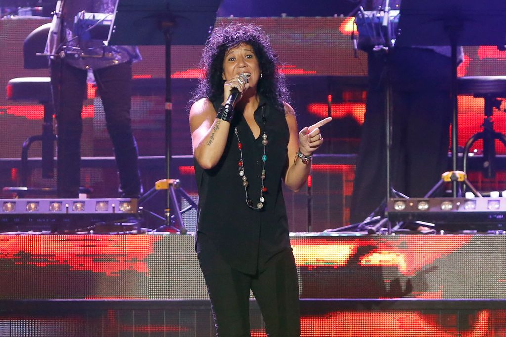 Rosana en el 25 aniversario de Cadena Dial en Madrid en 2015