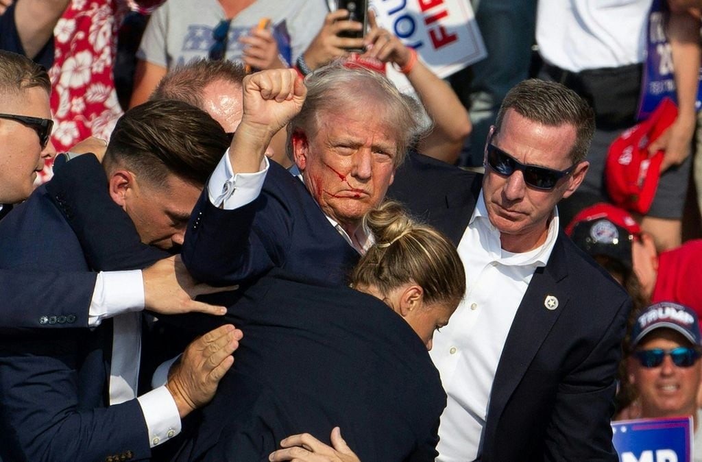 Donald Trump, herido tras ser tiroteado durante un mitin en Pensilvania