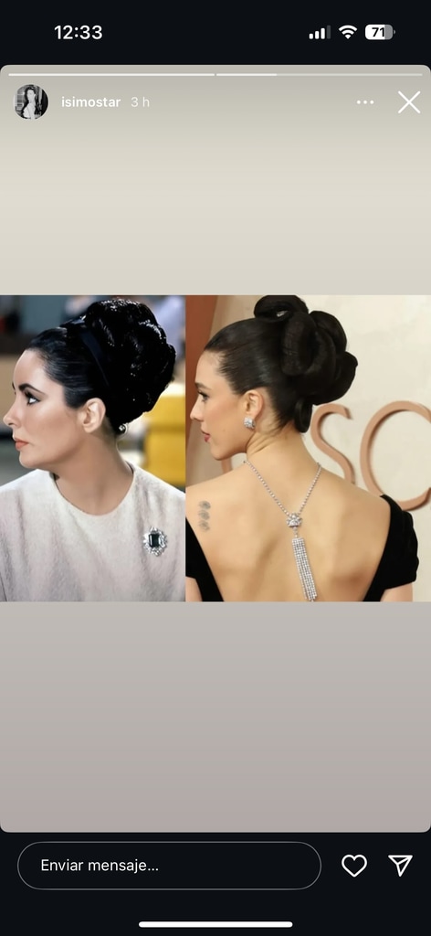 Margaret Qualley tomo como referencia uno de los peinados más icónicos de Liz Taylor.