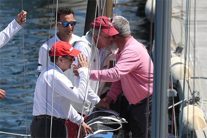 Rey Juan Carlos en su barco