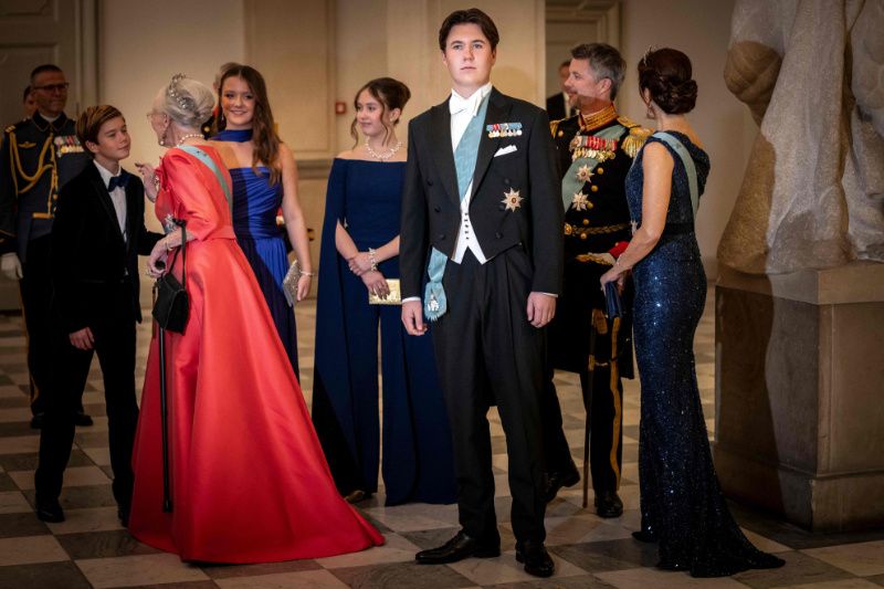 Christian de Dinamarca con su familia 