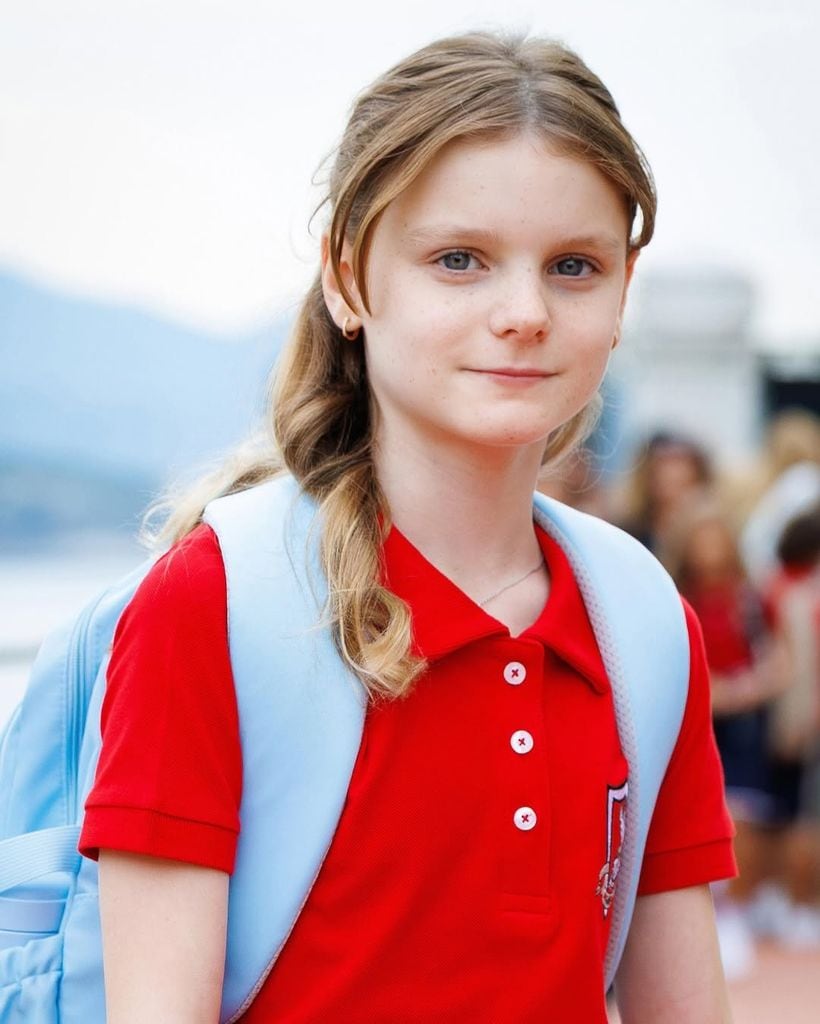 Gabriella de Monaco en el primer día de clase del curso 2025-2026