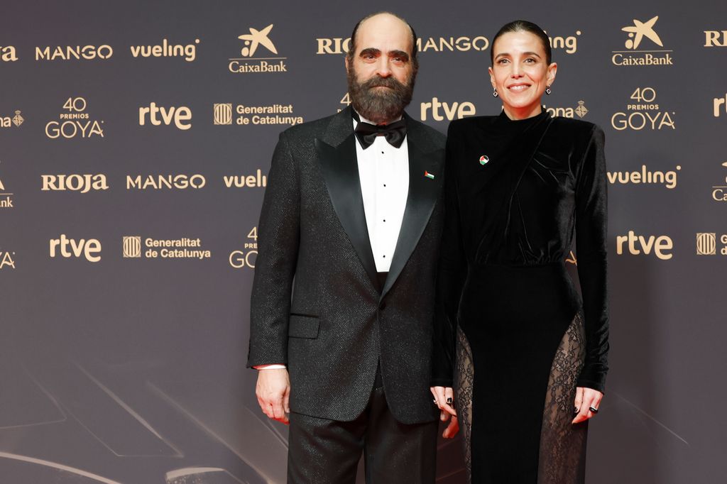 Luis Tosar, presentador de la gala de los Goya 2026 con su pareja, Luisa Mayol