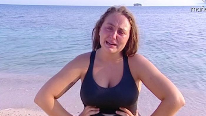 Rocío Flores llorando en Supervivientes