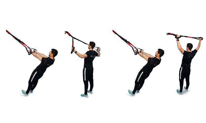 fortalecer los hombros con TRX