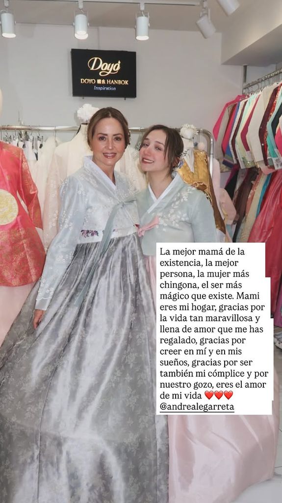 Nina agradeció el apoyo y amor incondicional de su famosa mamá.