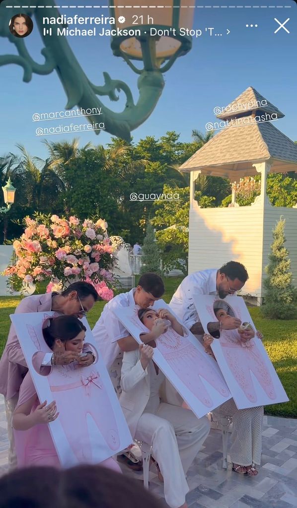 Los juegos de baby shower no faltaron en esta celebración. 