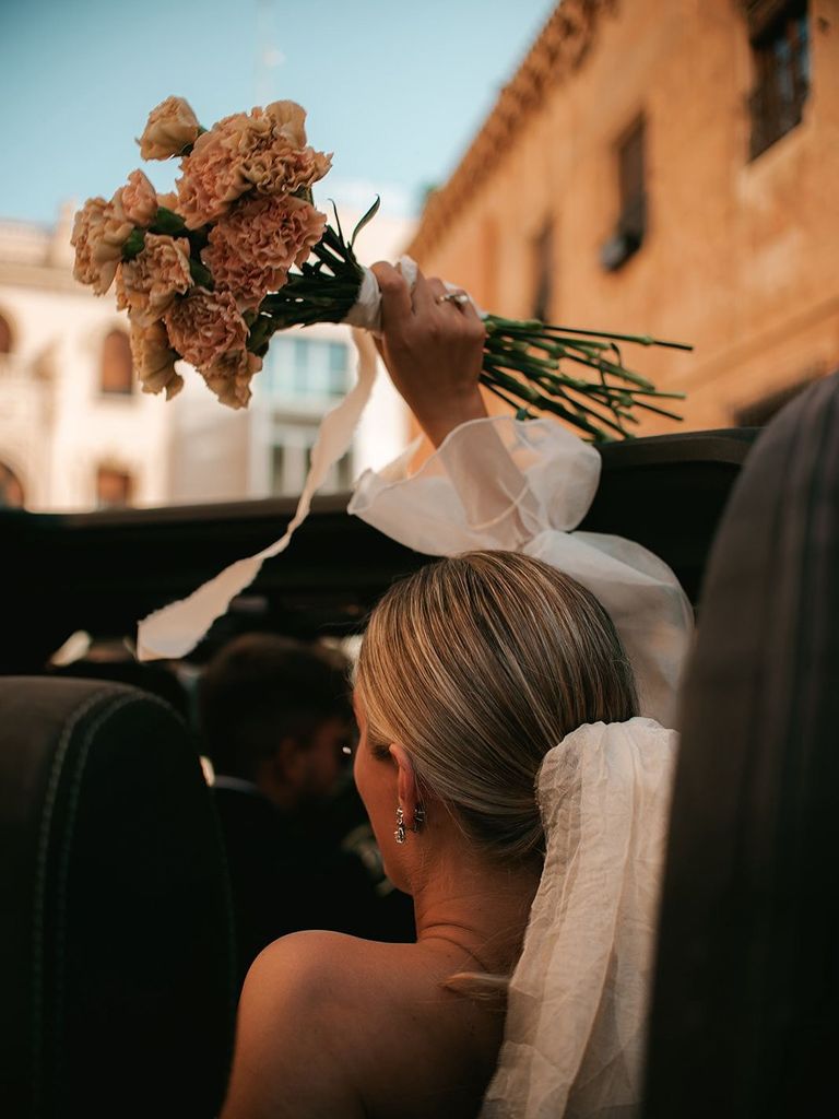 ramo de novia de claveles