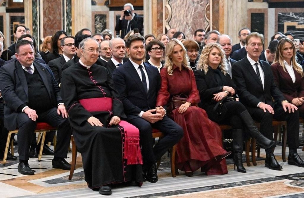La emocionante visita al Vaticano de Michael Bublé y Luisana Lopilato