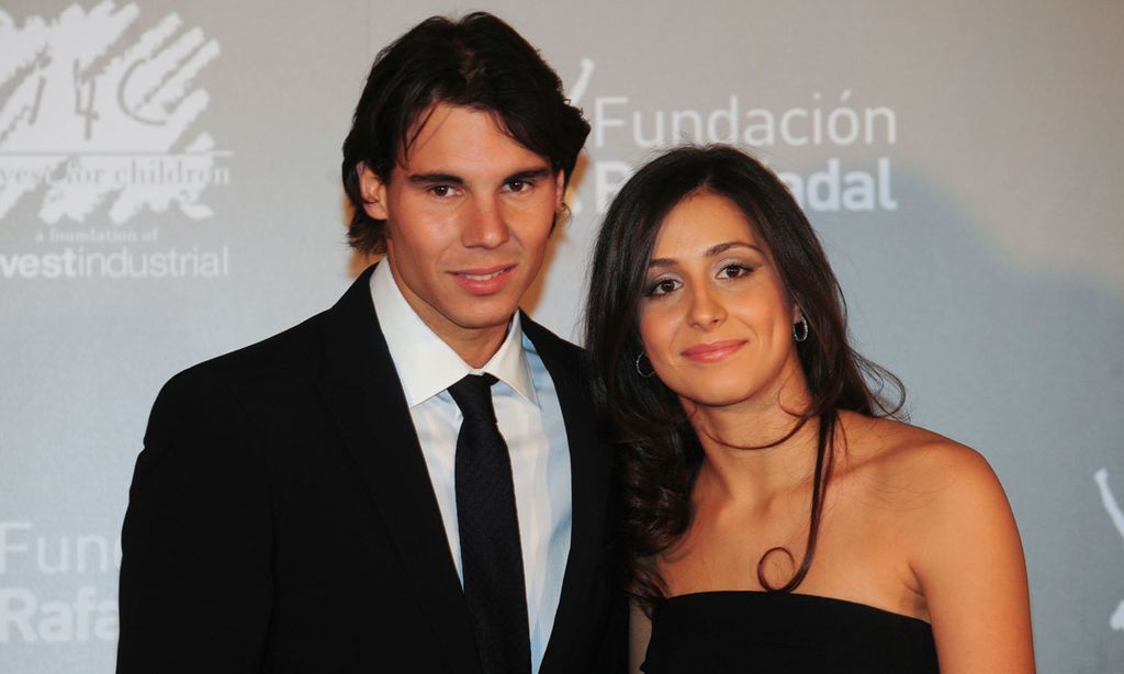 Rafael Nadal celebrating a victory.
