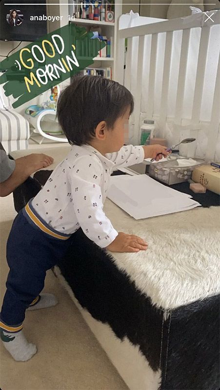 Juegos y recuerdos, el confinamiento de Ana Boyer y Fernando Verdasco con su hijo Miguel