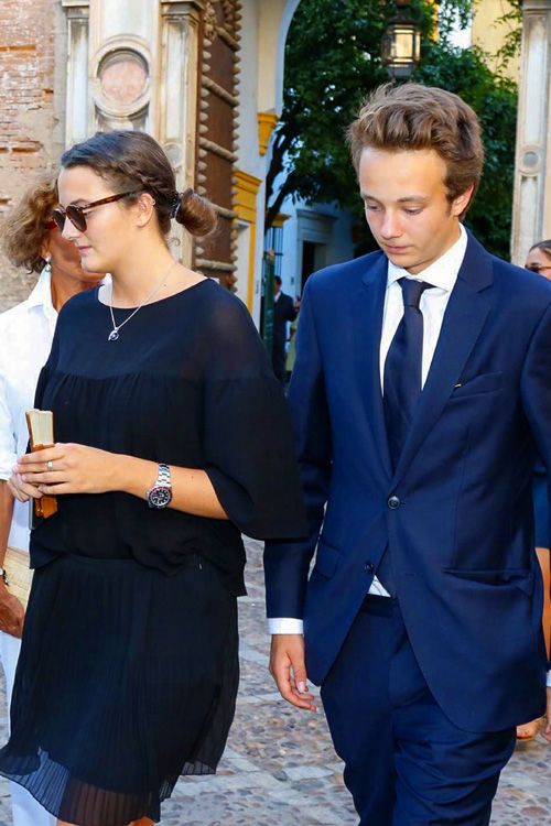 Victoria de Hohenlohe y su hermano