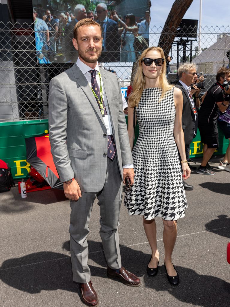 Pierre Casiraghi y Beatrice Borromeo, durante el Gran Premio de Fórmula 1 de Mónaco, en el Circuito de Mónaco, el 26 de mayo de 2024.